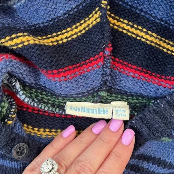 JOJo maman Bebe wool sweater size 2/3 - Picture 2 of 3